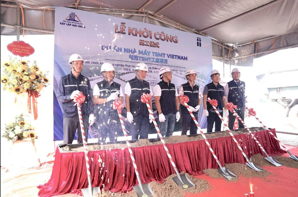 XÂY LẮP HẢI LONG CHÍNH THỨC KÝ HỢP ĐỒNG VÀ TỔ CHỨC LỄ KHỞI CÔNG DỰ ÁN NHÀ MÁY TSMT VIETNAM