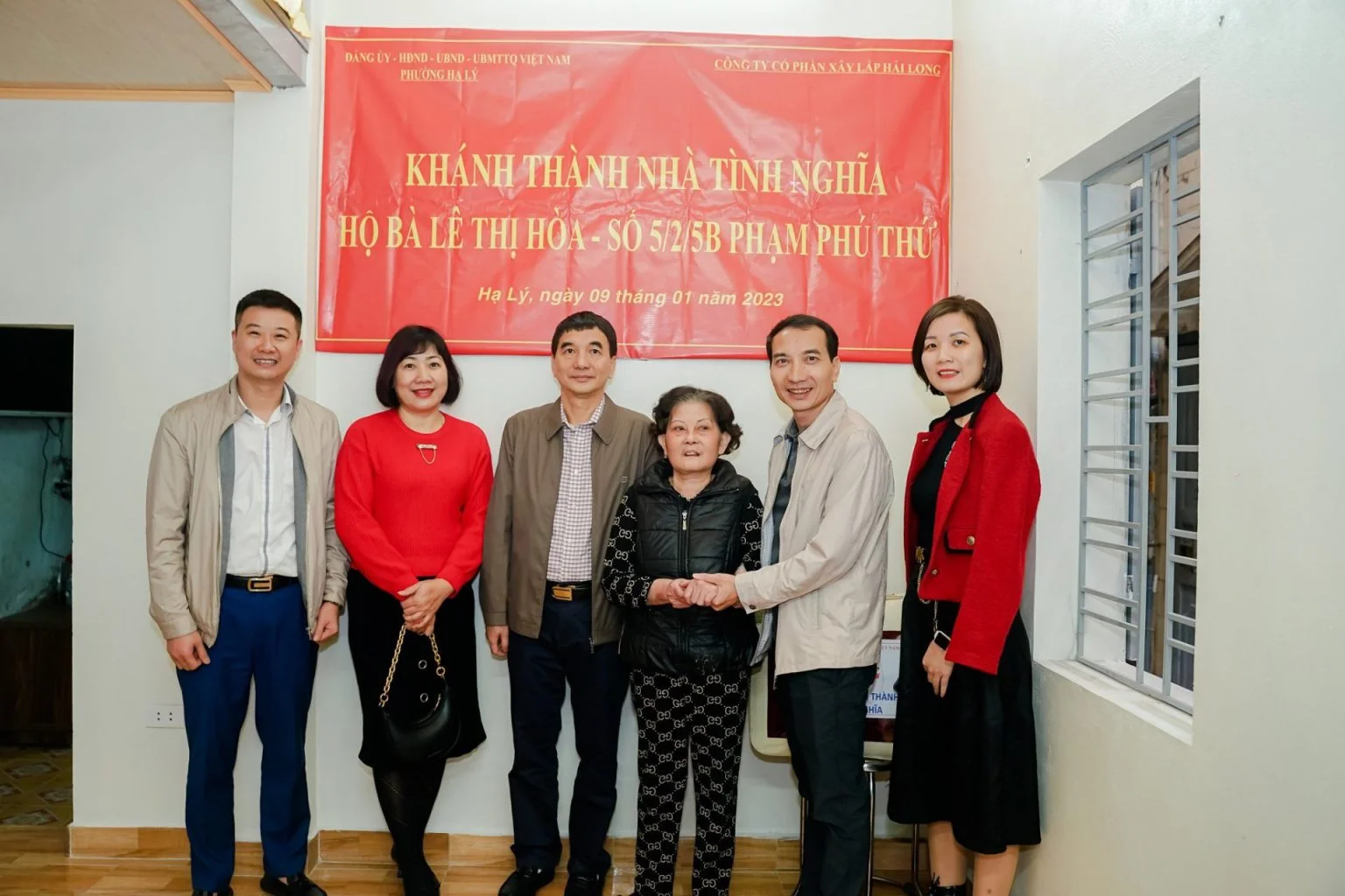 LỄ KHÁNH THÀNH NHÀ TÌNH NGHĨA TRAO TẶNG GIA ĐÌNH BÀ LÊ THỊ HÒA
