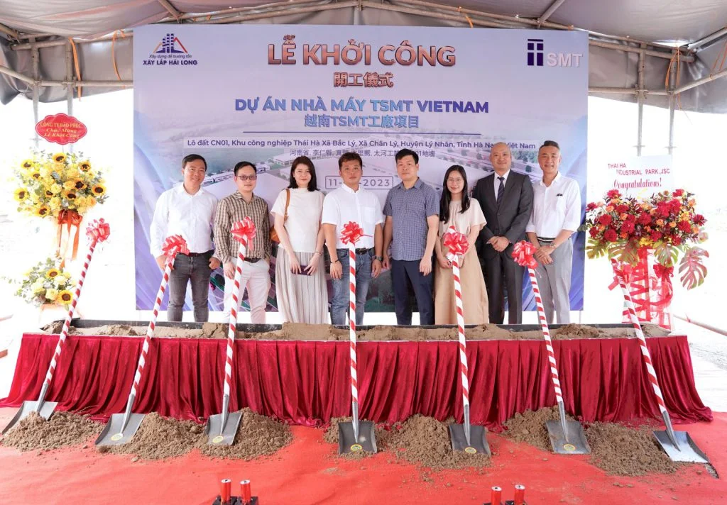XÂY LẮP HẢI LONG CHÍNH THỨC KÝ HỢP ĐỒNG VÀ TỔ CHỨC LỄ KHỞI CÔNG DỰ ÁN NHÀ MÁY TSMT VIETNAM