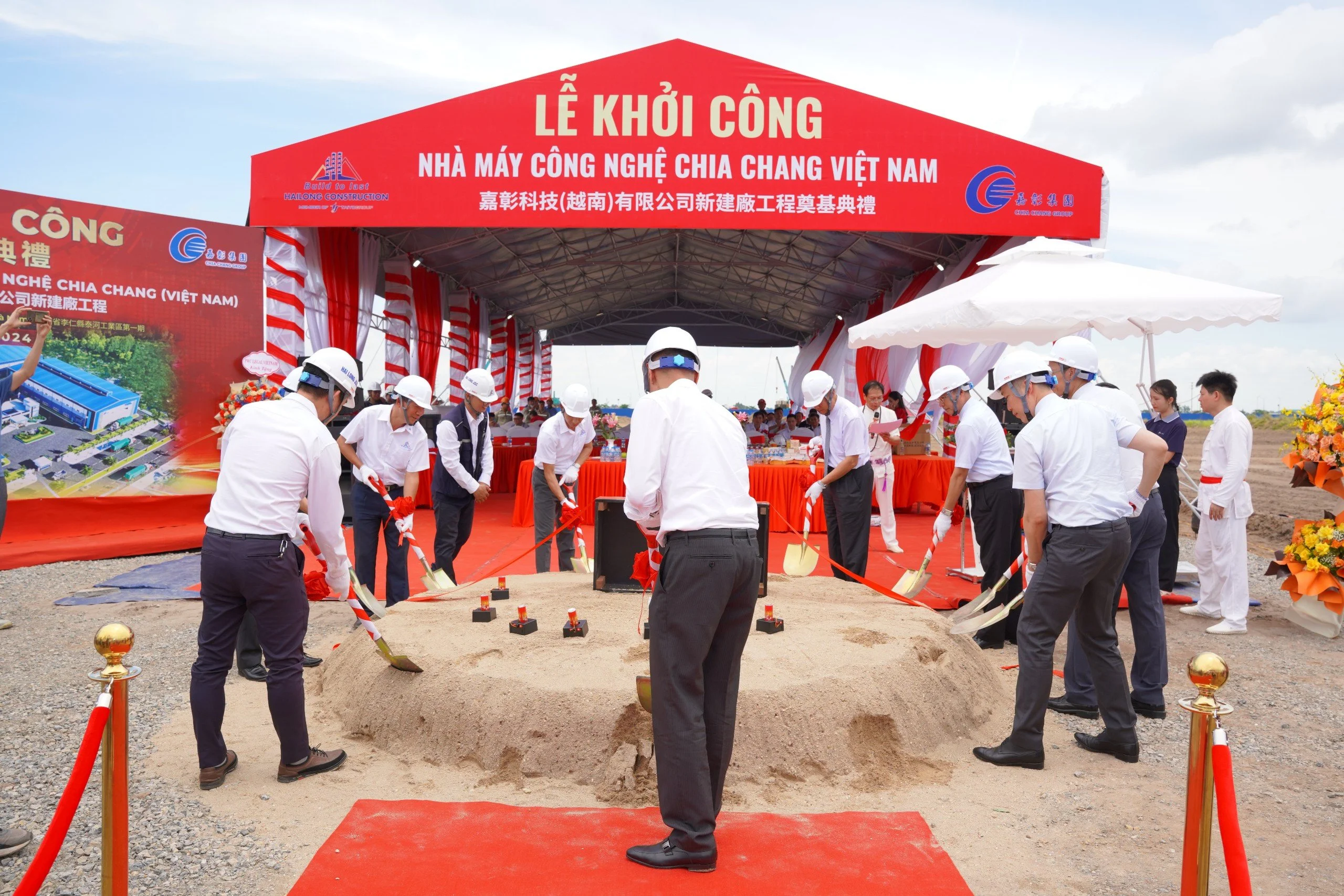 KHỞI CÔNG DỰ ÁN THỨ 5 TẠI KCN THÁI HÀ, HÀ NAM – NHÀ MÁY CHIA CHENG VIỆT NAM GIAI ĐOẠN 1