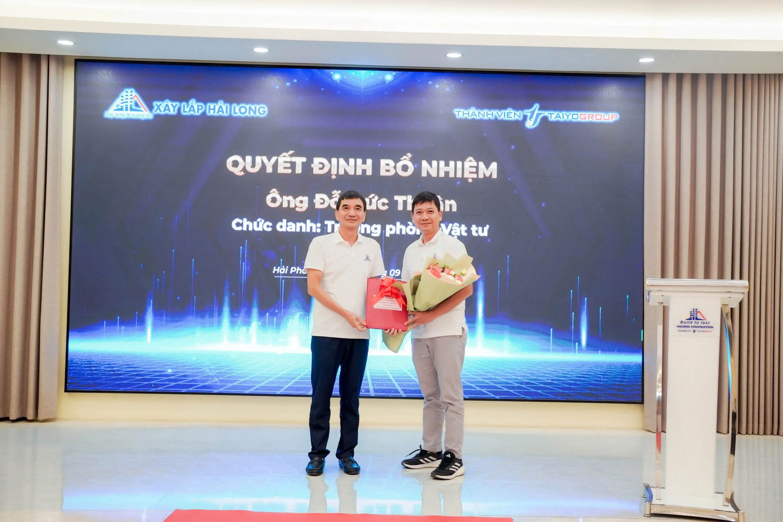 LỄ BỔ NHIỆM PHÓ TRƯỞNG PHÒNG DỰ ÁN & TÁI CẤU TRÚC PHÒNG BAN