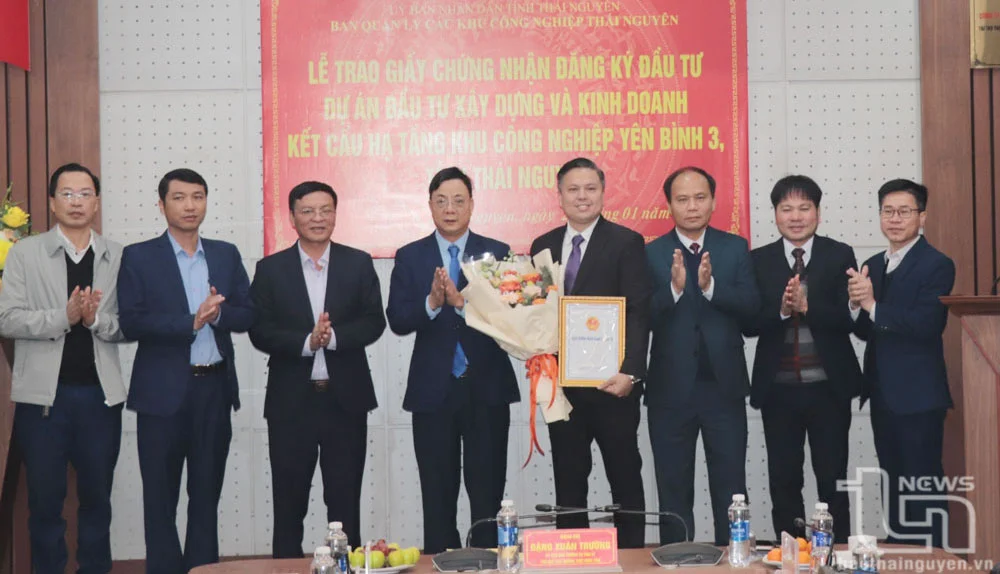 THÁI NGUYÊN THU HÚT THÊM 2 DỰ ÁN FDI MỚI TRONG THÁNG 1/2025, TỔNG VỐN ĐĂNG KÝ 10,8 TRIỆU USD