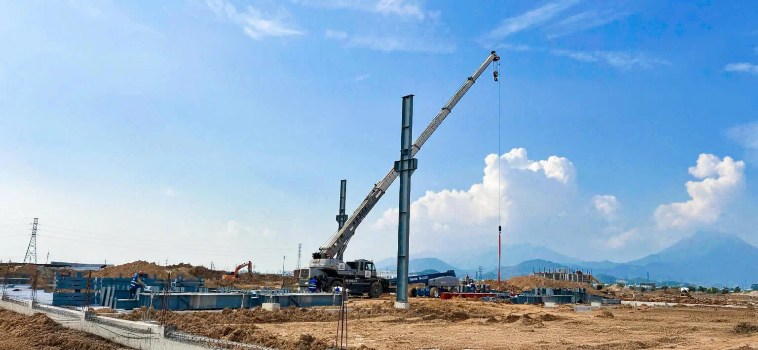 STEEL STRUCTURE ERECTION CEREMONY – VIET DUNG ALUMINUM FACTORY PROJECT