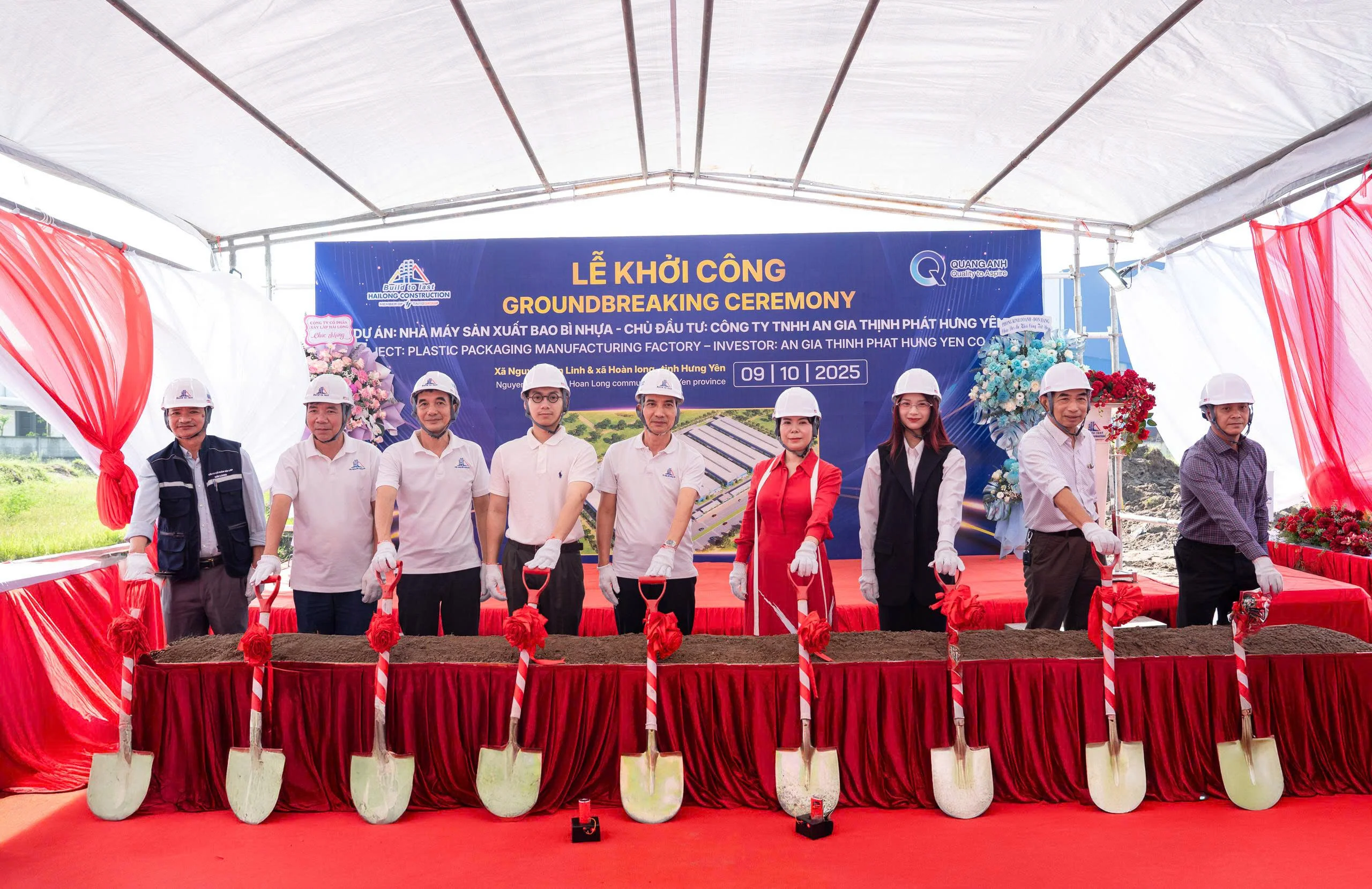 CONTRACT SIGNING CEREMONY AND GROUNDBREAKING OF AN GIA THINH PHAT PLASTIC PACKAGING FACTORY PROJECT