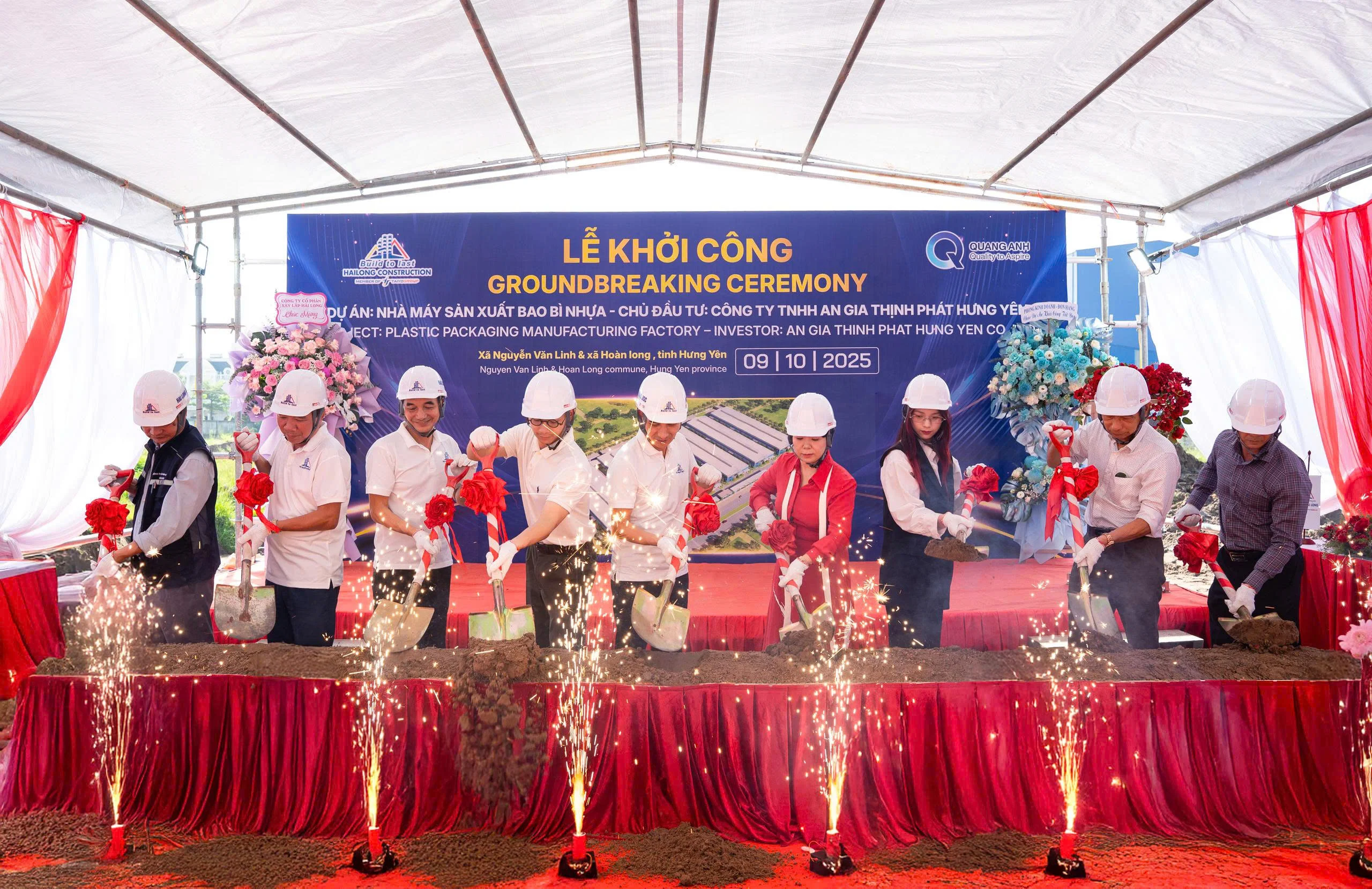 CONTRACT SIGNING CEREMONY AND GROUNDBREAKING OF AN GIA THINH PHAT PLASTIC PACKAGING FACTORY PROJECT