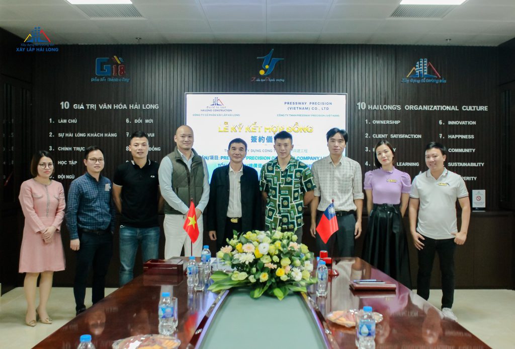 CONTRACT SIGNING CEREMONY FOR PRESSWAY PRECISION VIETNAM FACTORY PROJECT