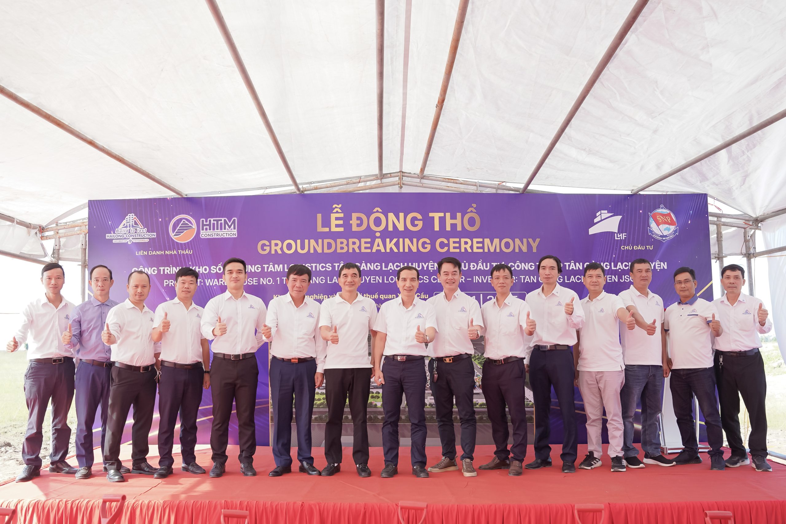 LỄ ĐỘNG THỔ CÔNG TRÌNH KHO SỐ 1 – TRUNG TÂM LOGISTICS ĐẦU TIÊN TẠI LẠCH HUYỆN (HẢI PHÒNG)